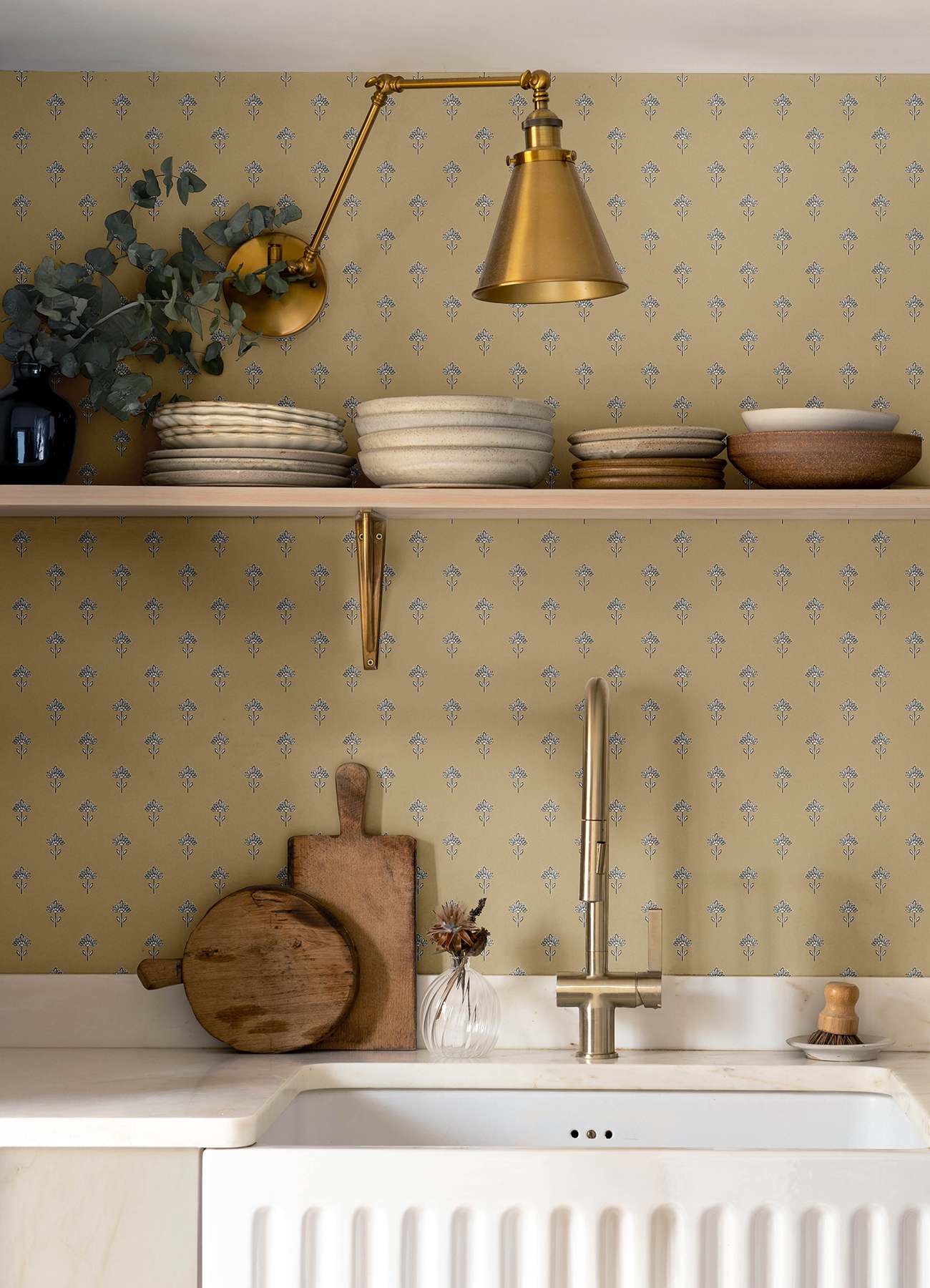 Surdiva Honey Floral Fan Wallpaper