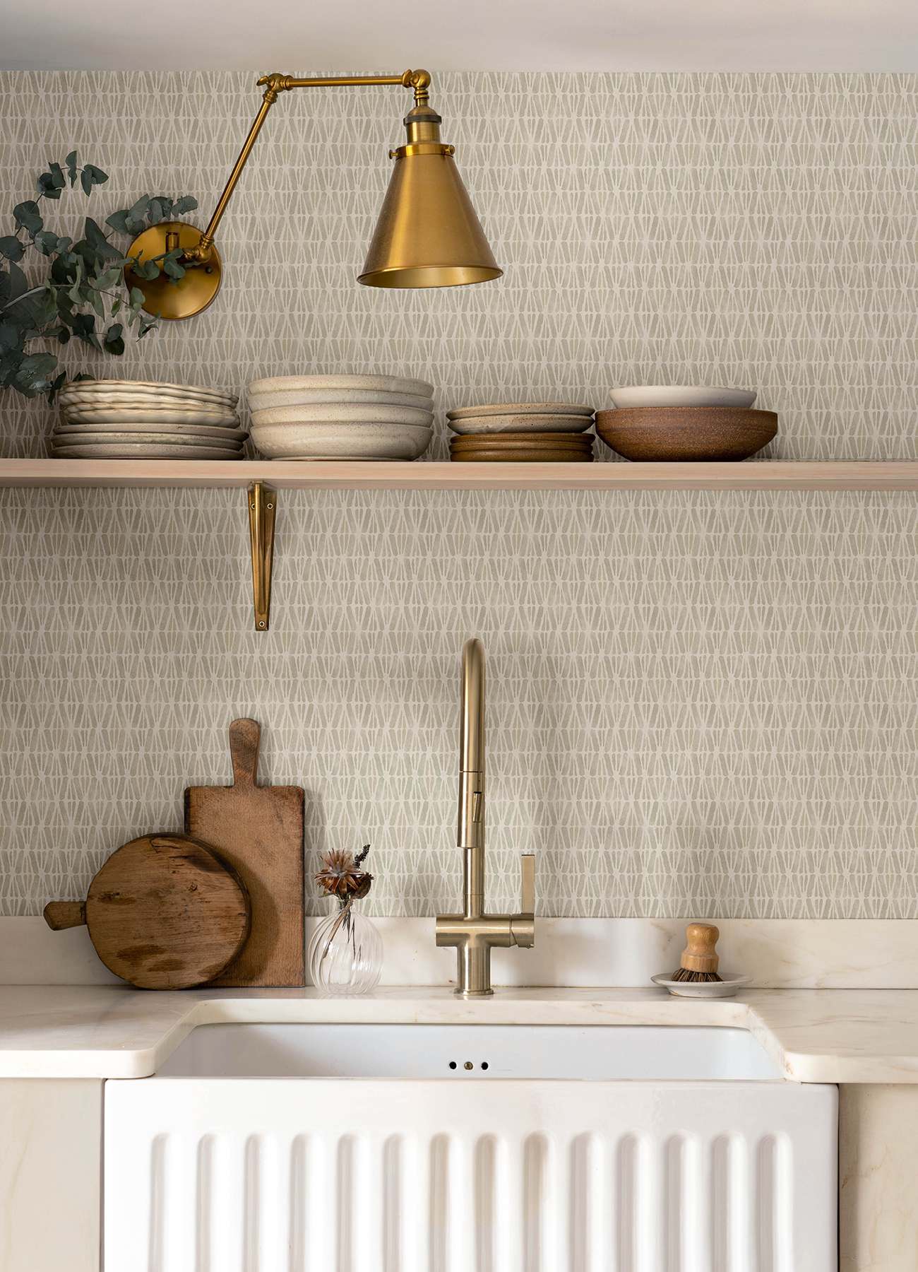 Nabi Neutral Geometric Wallpaper