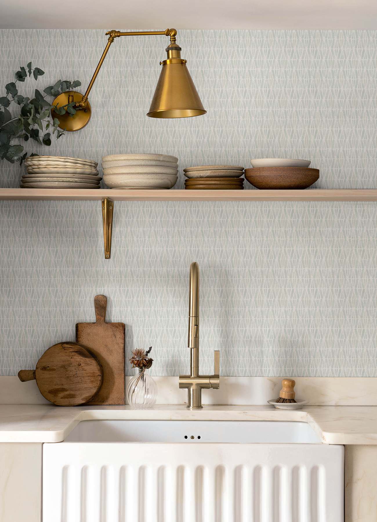 Nabi Aqua Geometric Wallpaper