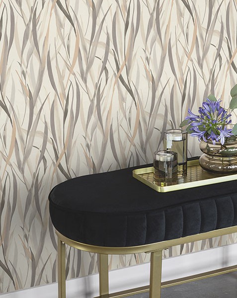 Sway Neutral Botanical Wallpaper