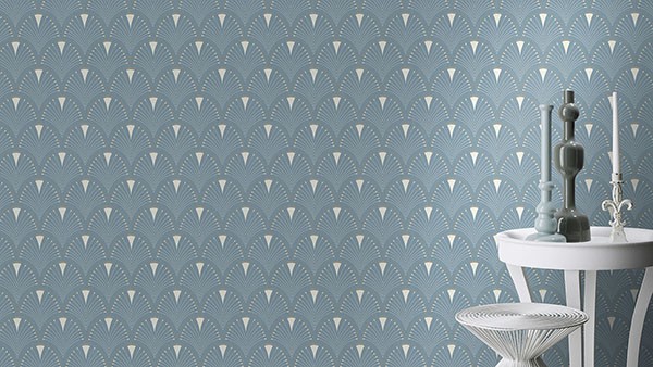 Ruhlmann Blue Fan Wallpaper