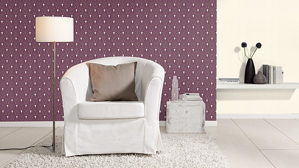 Ruhlmann Maroon Fan Wallpaper