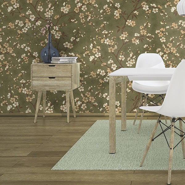 Tsubomi Olive Cherry Blossom Wallpaper
