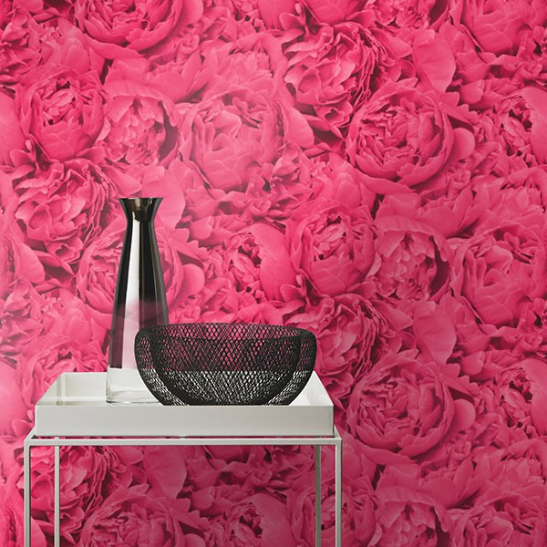 Rosenfield Pink Floral Wallpaper
