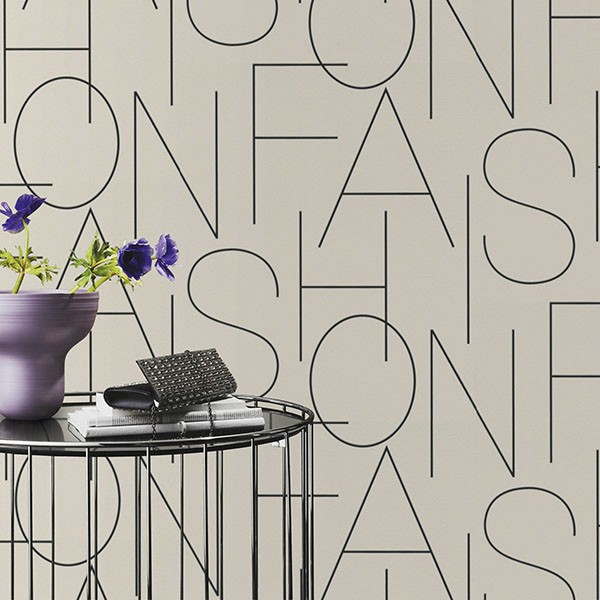 Runway White Typography Wallpaper