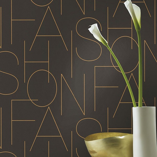 Runway Black Typography Wallpaper