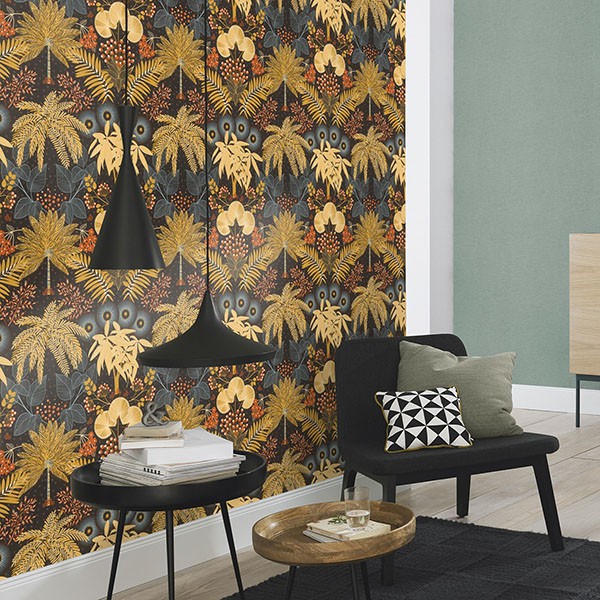 Leonor Mustard Bohemian Jungle Wallpaper