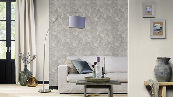 Purser Grey Abstract Wallpaper
