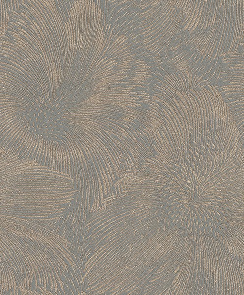 Purser Copper Abstract Wallpaper