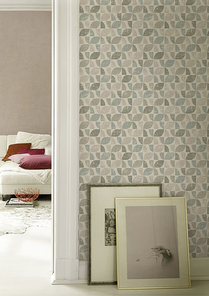 Dorwin Multicolor Geometric Wallpaper
