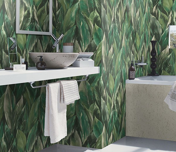 Maclayi Green Banana Leaf Wallpaper