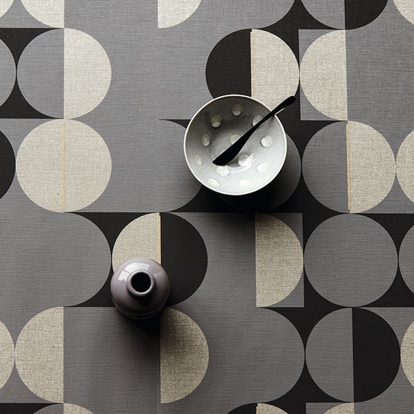 Cakara Grey Geometric Wallpaper