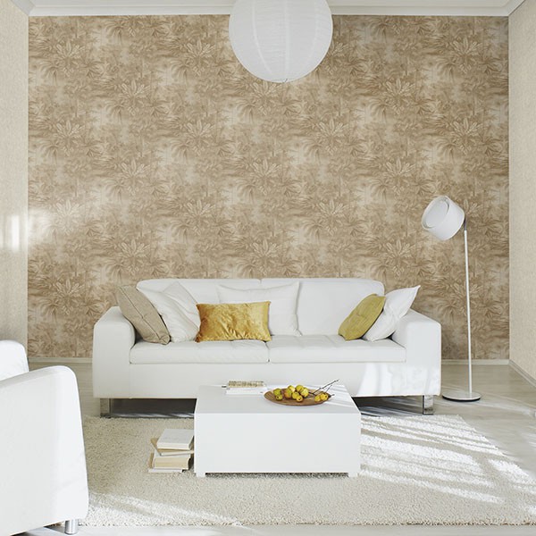Anamudi Bronze Tropical Canopy Wallpaper