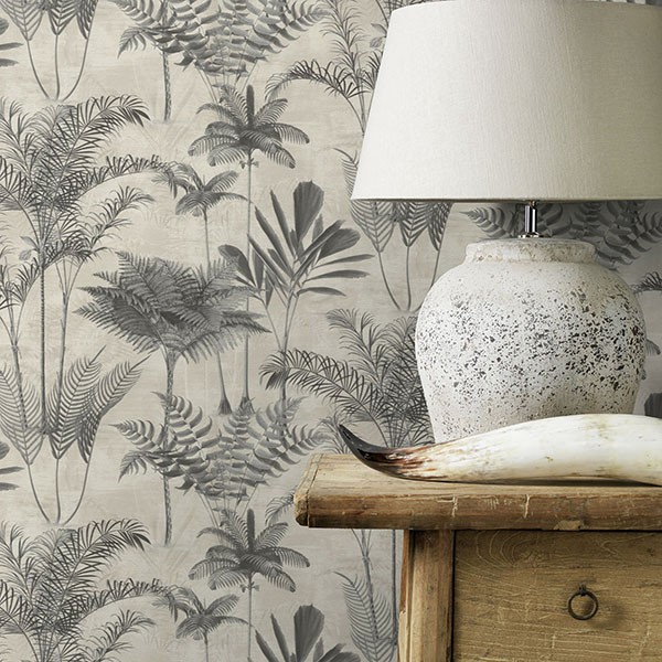 Kinabalu Charcoal Rainforest Wallpaper