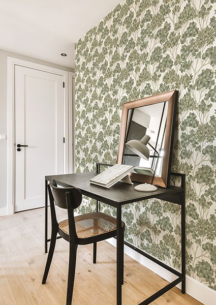 Stickley Green Tree Wallpaper