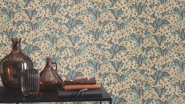 Stickley Sky Blue Tree Wallpaper