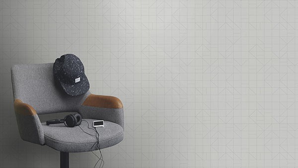 Teague Silver Geometric Wallpaper