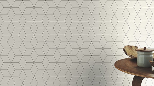 Lloyd Off-White Geometric Wallpaper