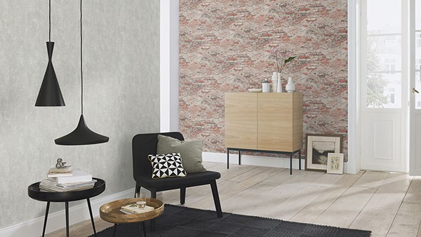 Templier Brown Distressed Brick Wallpaper