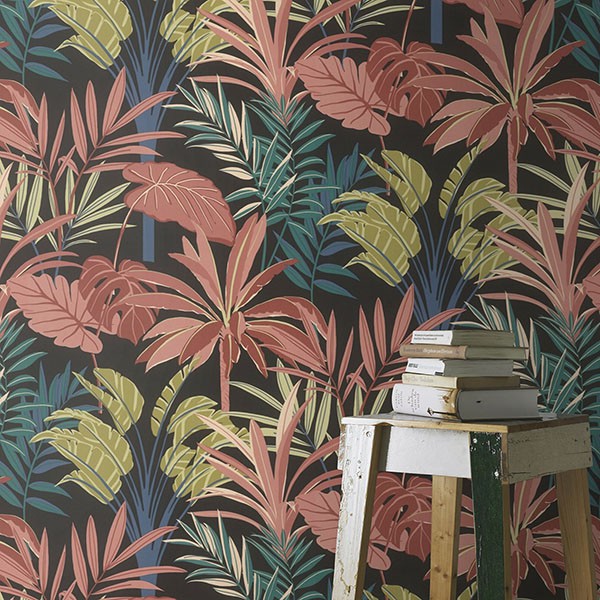 Rudyard Pink Tropical Flora Wallpaper