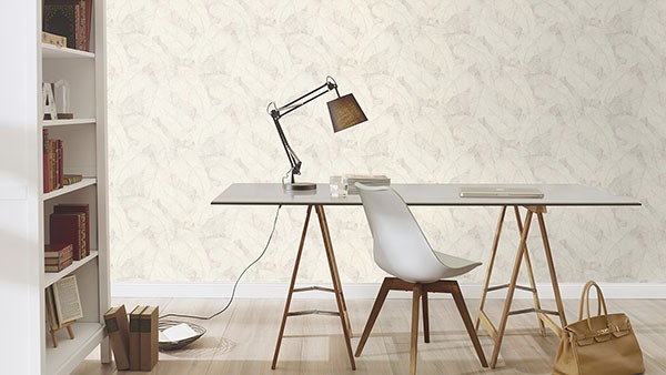Galner Ivory Leaves Wallpaper