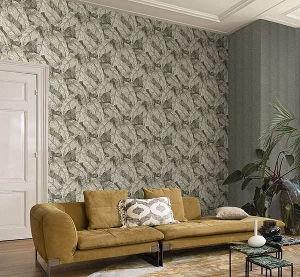 Galner Moss Leaves Wallpaper