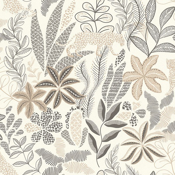 Alani Neutral Tropical Wallpaper
