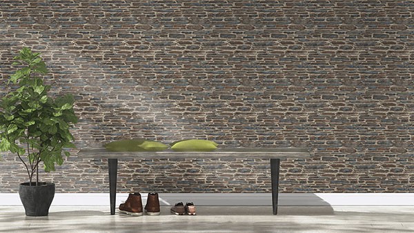 Cassandre Grey Stone Wallpaper