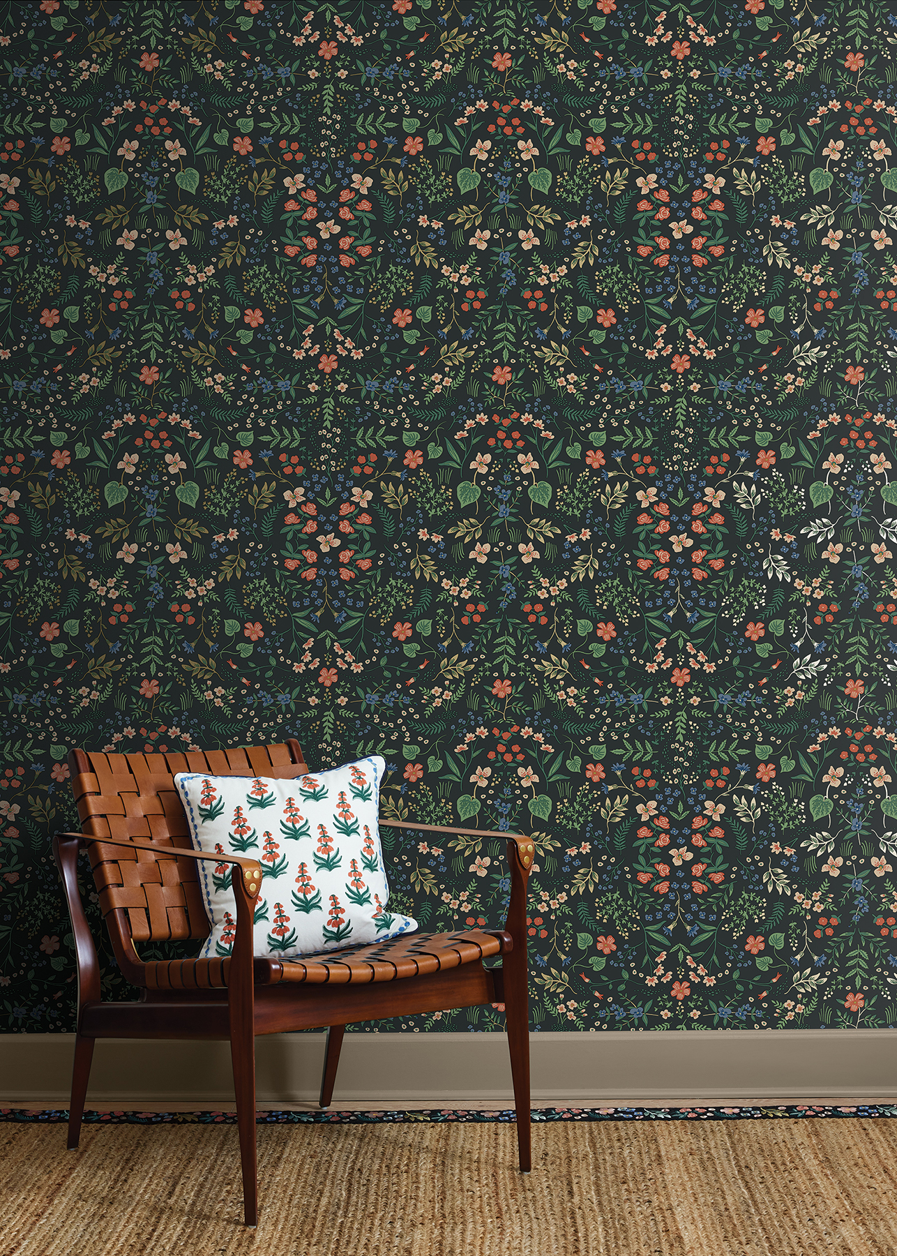Wildwood Black Peel & Stick Wallpaper