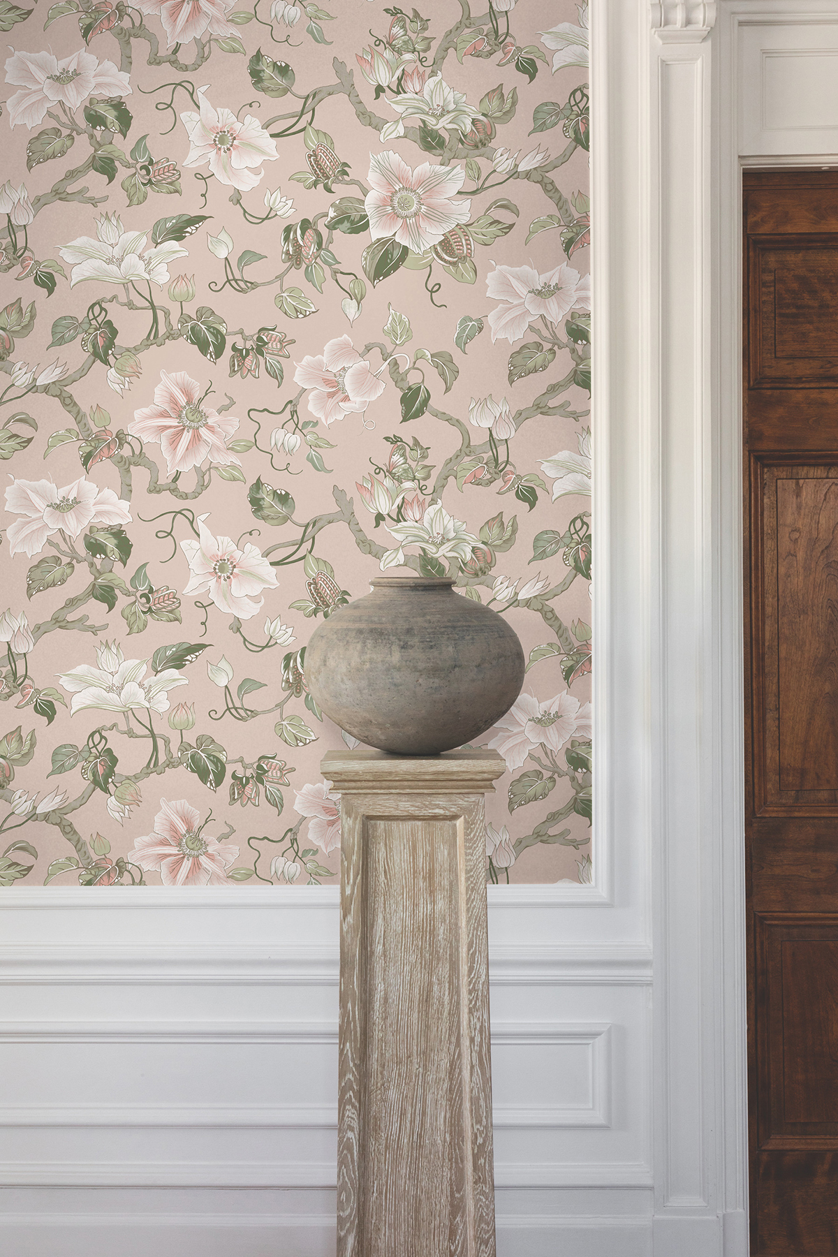Marguerite Vine Blush Wallpaper