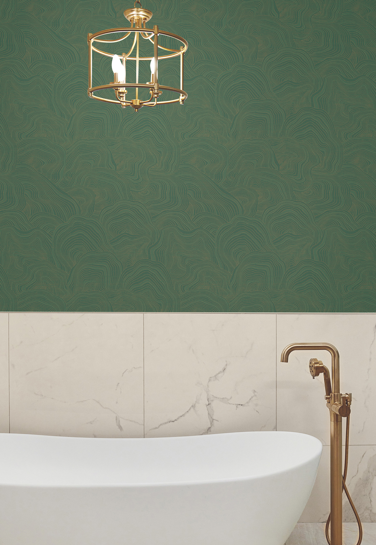 Geodes Green Wallpaper