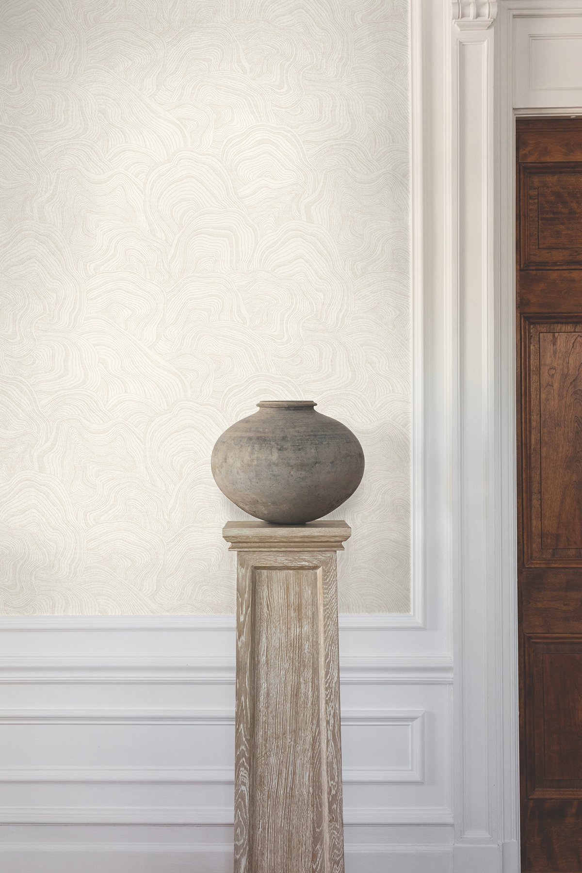 Geodes White Wallpaper