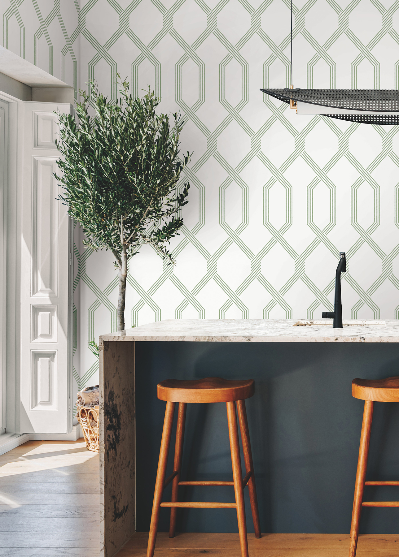 Palisade Green Wallpaper