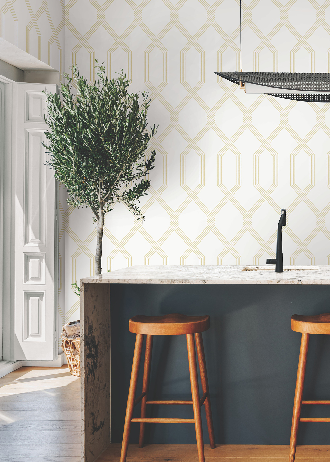 Palisade Yellow Wallpaper