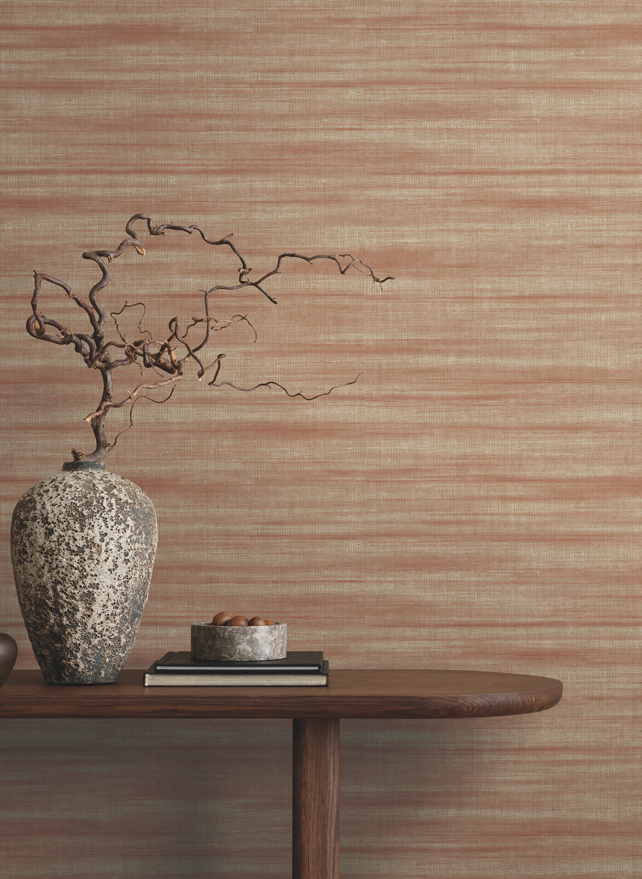 Brushed Linen Brick Wallpaper