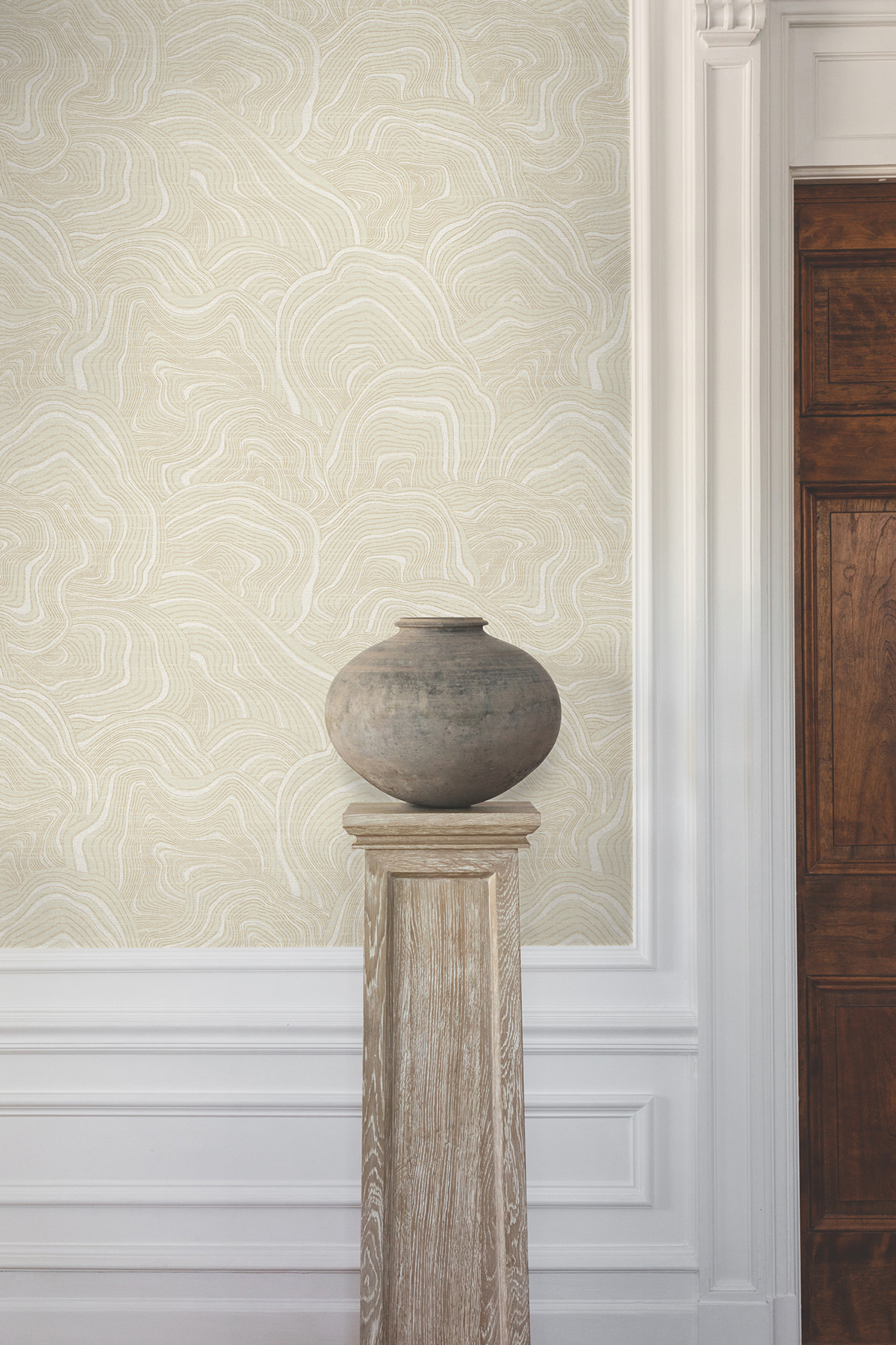 Geodes Cream Wallpaper