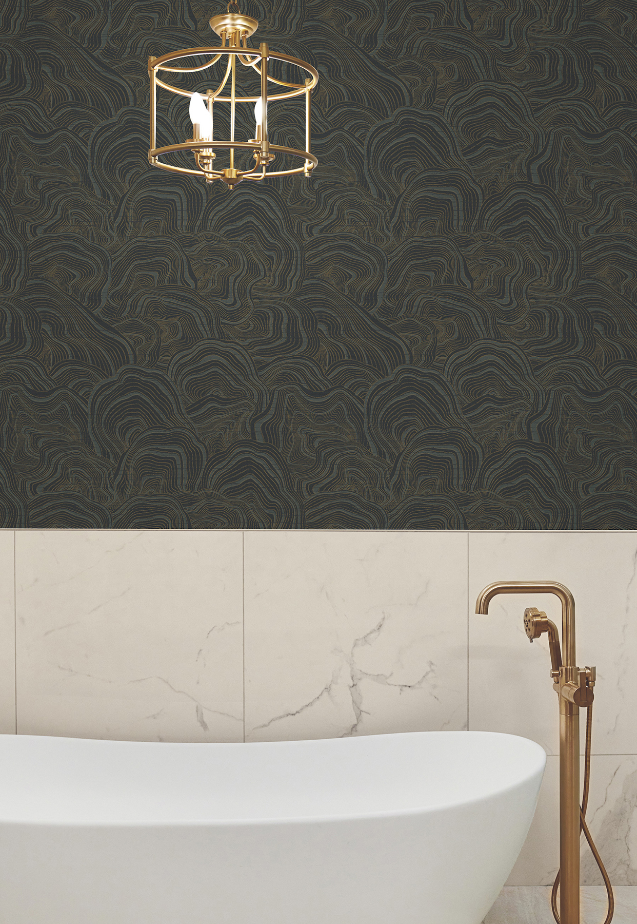 Geodes Black Wallpaper
