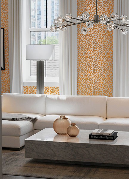 RuLeopard l'Orange Peel & Stick Wallpaper
