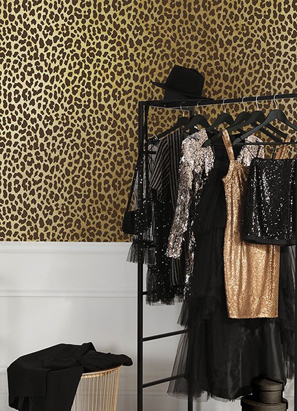 RuLeopard Brown Peel & Stick Wallpaper