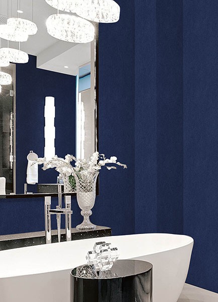 RuSuede Azure Blue Peel & Stick Wallpaper