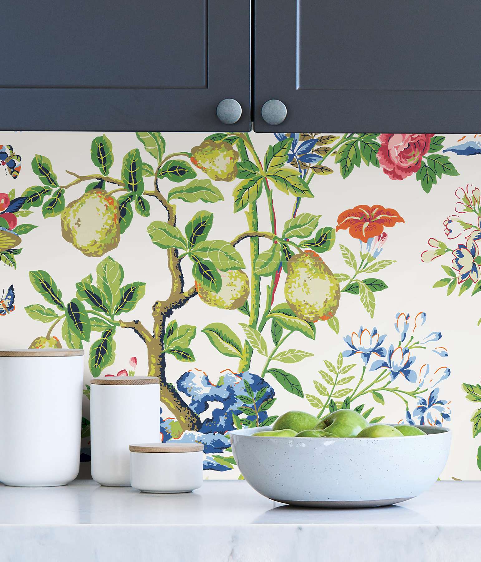 Bloom Shantung Garden Scalamandre Self Adhesive Wallpaper