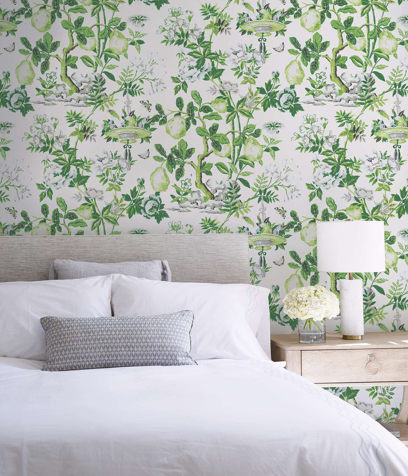 Verdance Shantung Garden Scalamandre Self Adhesive Wallpaper