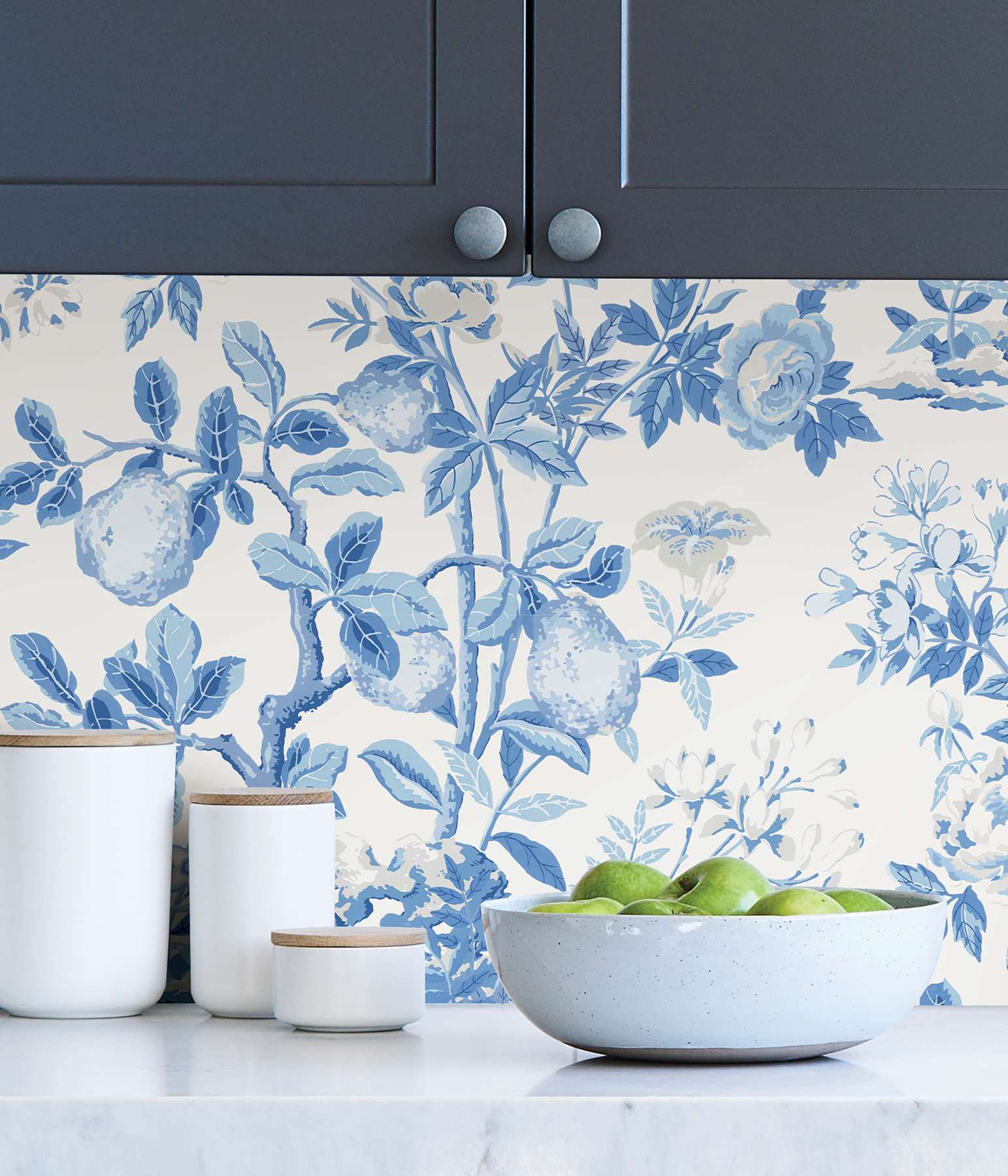 Delft Shantung Garden Scalamandre Self Adhesive Wallpaper