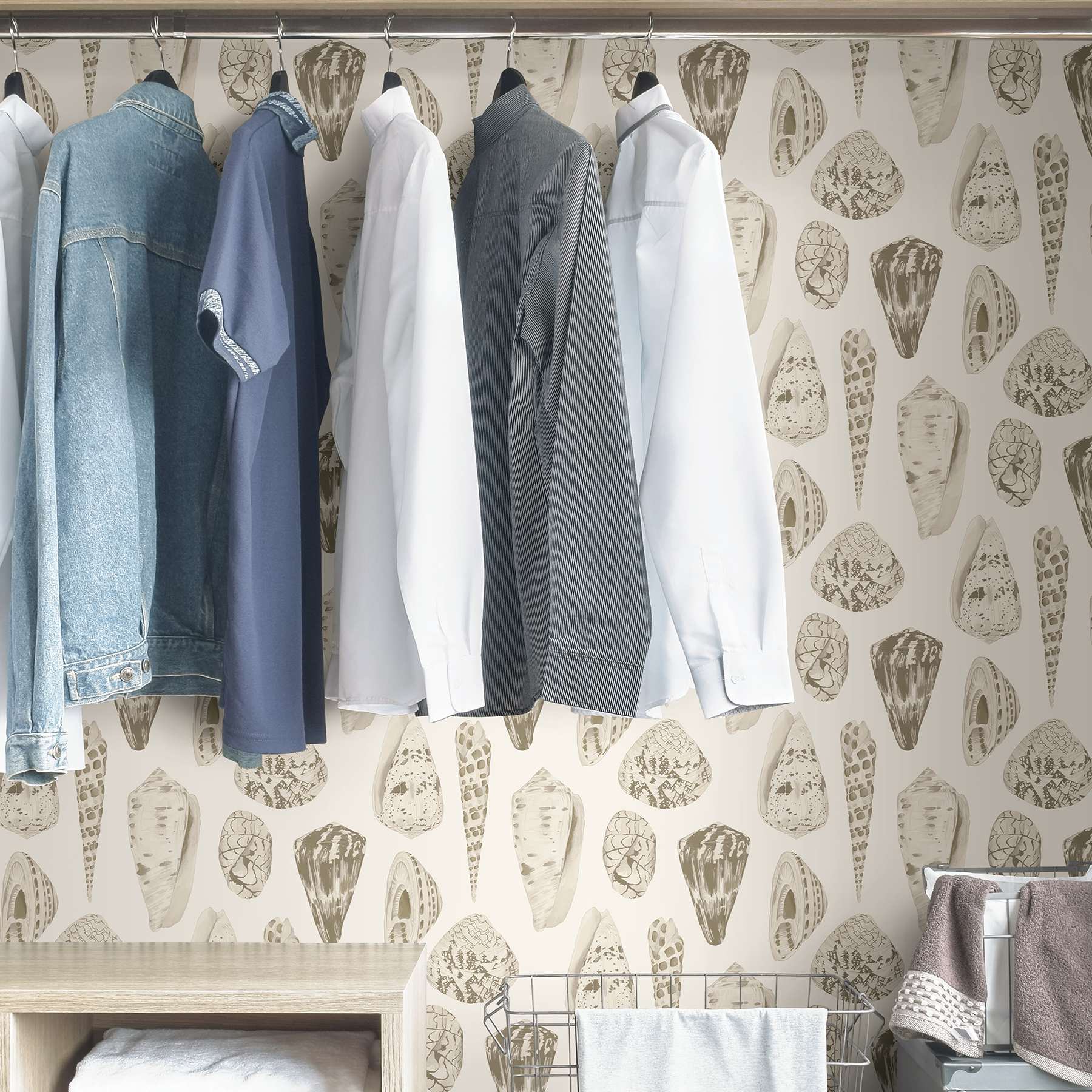 Cream Coquina Scalamandre Self Adhesive Wallpaper