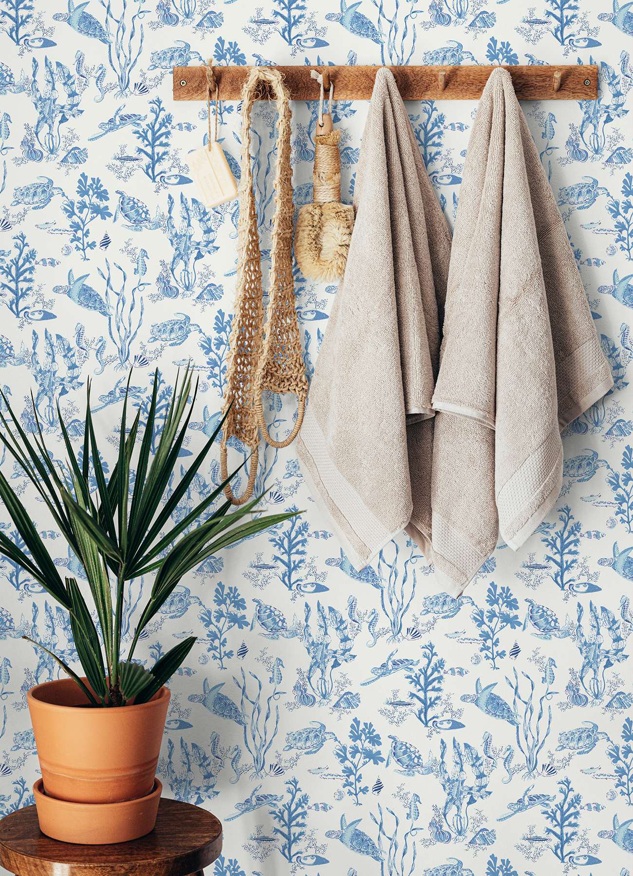 Azure Garparilla Peel & Stick Wallpaper