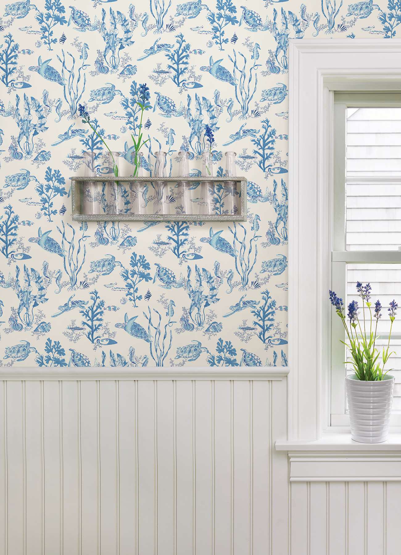 Azure Garparilla Peel & Stick Wallpaper