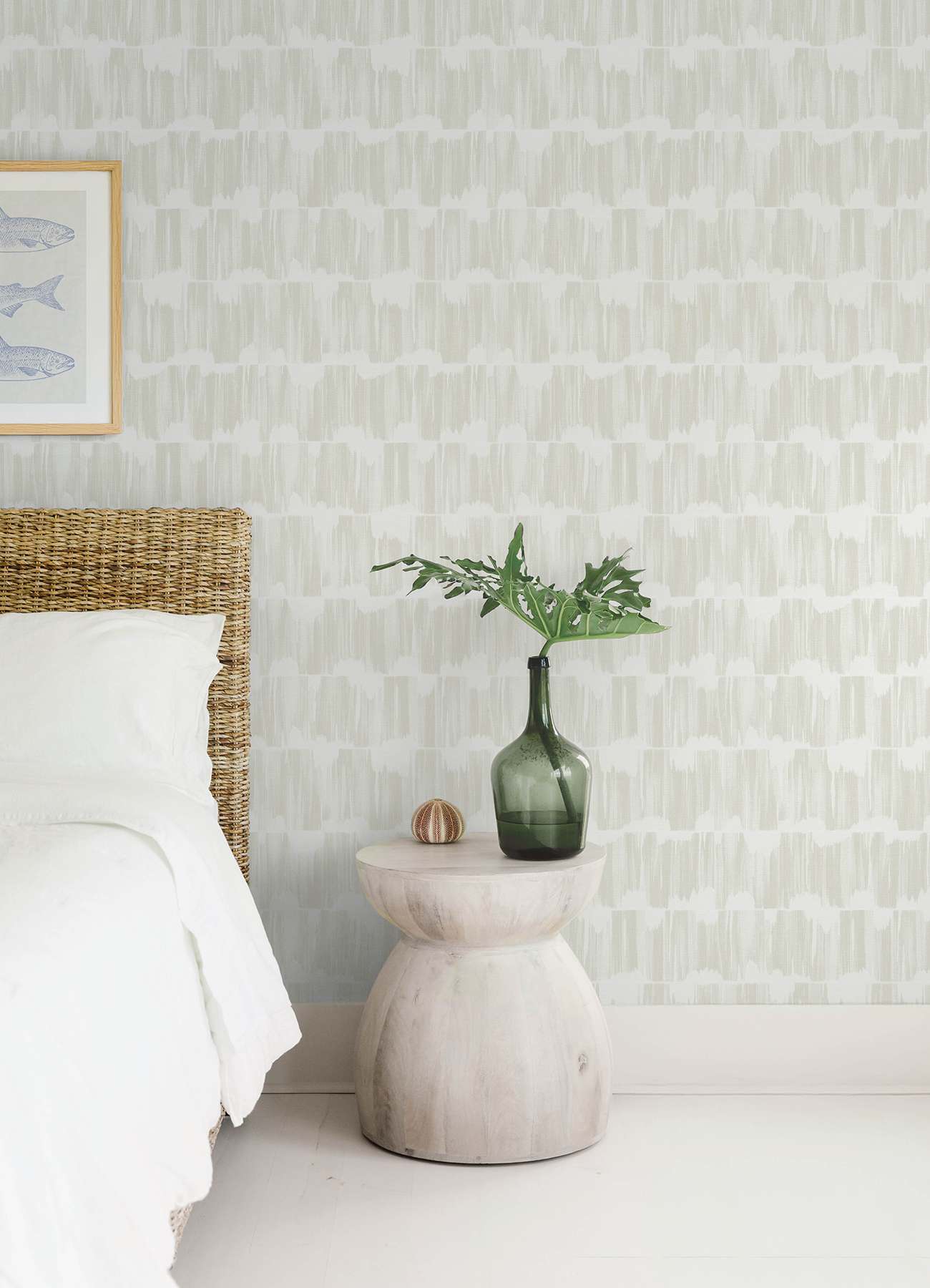 Serendipity Beige Shibori Wallpaper