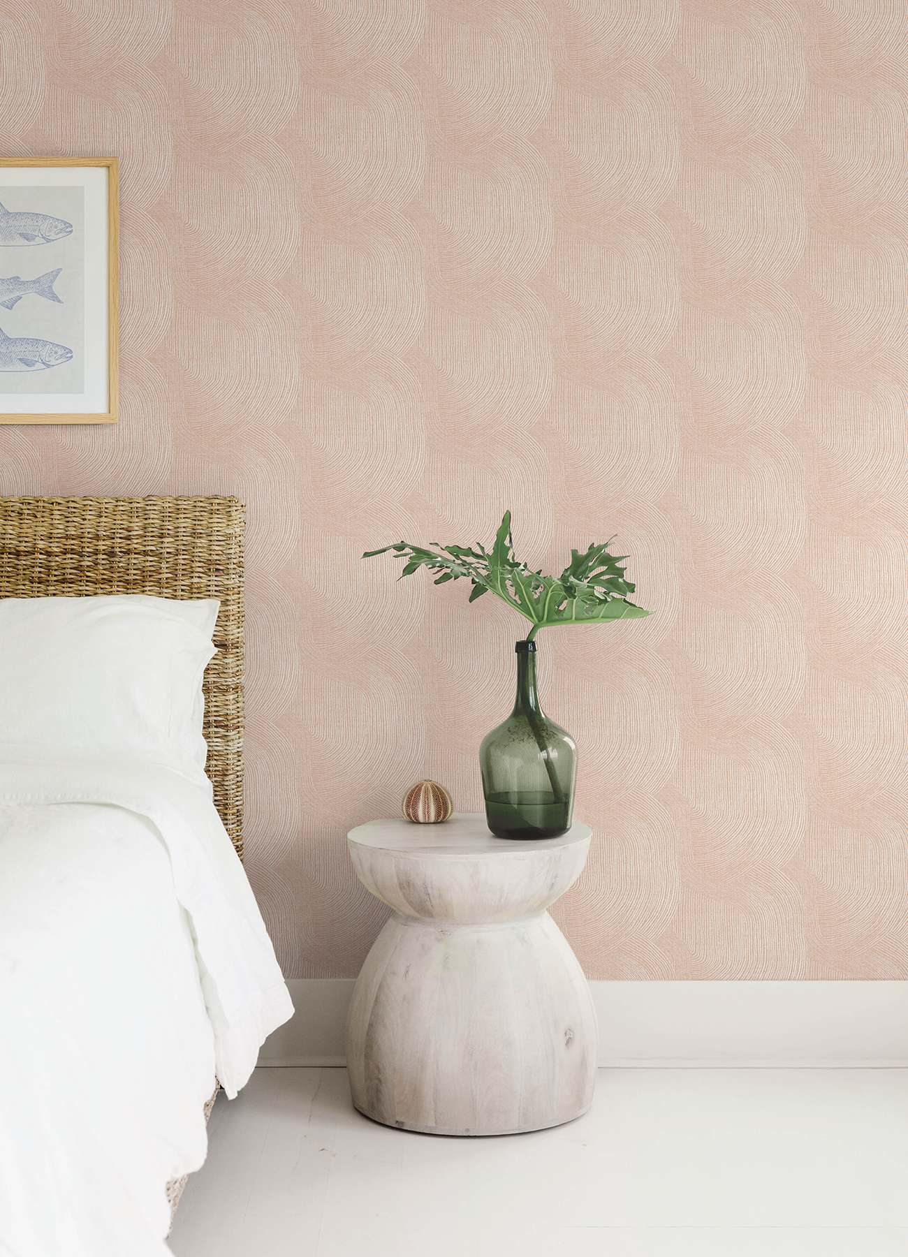 Folly Blush Zen Swirls Wallpaper