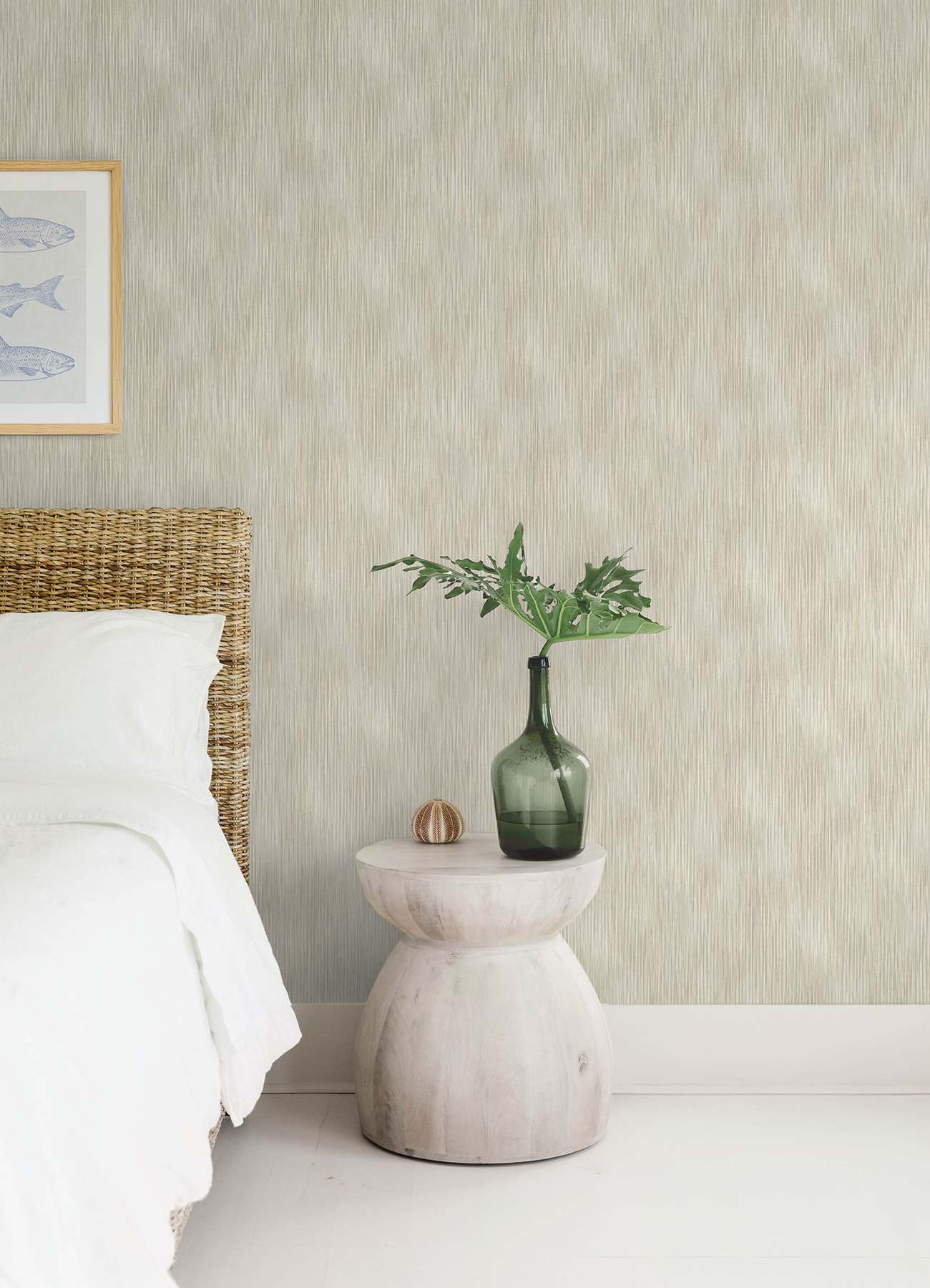 Largo Neutral Striated Wallpaper