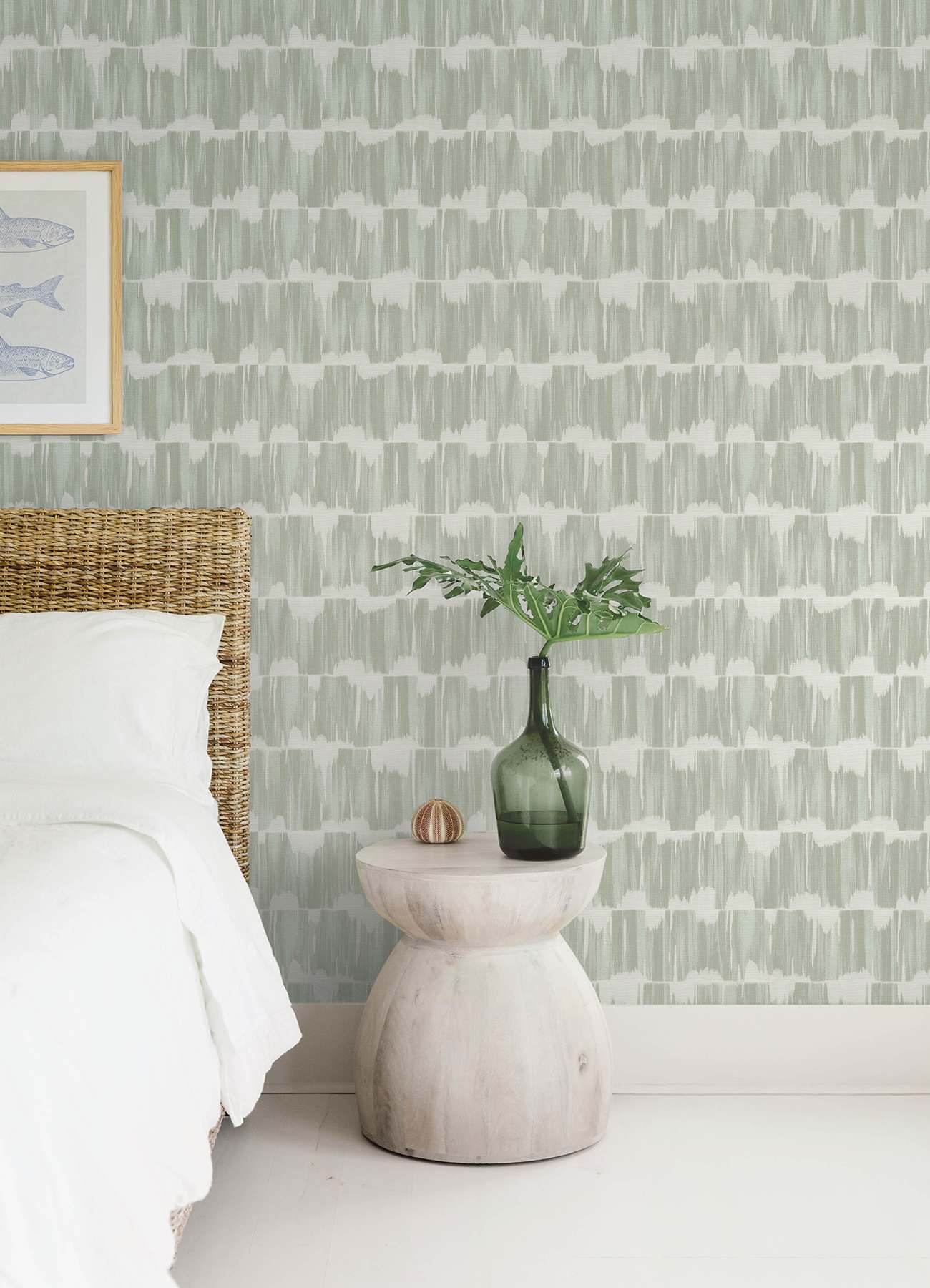 Serendipity Seafoam Shibori Wallpaper